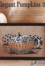 Elegant Pumpkins II by Marie Barber from Just Cross Stitch September - October 2012