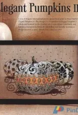 Elegant Pumpkins II by Marie Barber from Just Cross Stitch September - October 2012