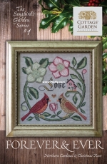 Cottage Garden Samplings - Forever and Ever Northern Cardinal and Christmas Rose XSD
