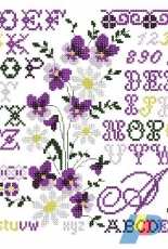 StitchAlley smp08 - Pansies Sampler by Kai and Denis Chabaul