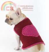 Lion Brand Yarn - L32354 The Romantic Dog Sweater Crochet Pattern