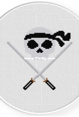 Daily Cross Stitch - Ninja Skull