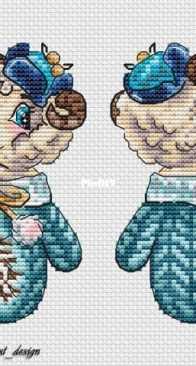 Animal Series - A mitten with a lamb - by Olesia Gavrilova XSD