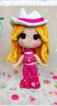 Yanegurumis - Yane - Barbie Cowgirl - Barbie Vaquera - Spanish