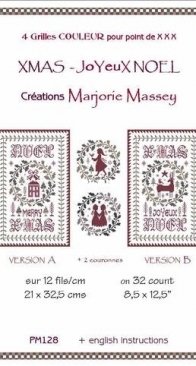 Marjorie Massey PM128 - Xmas Joyeux Noël