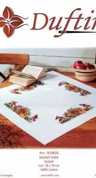 Duftin - Atelje Margaretha - 5446 Table Topper - Hungarian