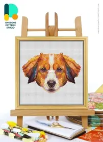 Awesome Pattern Studio - CS2236 - Mandala Nederlandse Kooikerhondje XSD