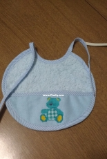 Babero azul