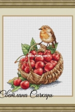 Basket with Cherries by Svetlana Sichkar