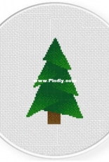 Daily Cross Stitch - Geometric Christmas Tree