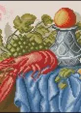 Zolotoe Runo SJ-005 Dutch motif with lobster pcs