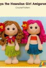 One and Two Company - Carolina Guzman - Mya the hawaiian girl amigurumi