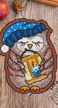 Margaritka Stitch - Gingerbread Owl Ornament by Margarita Shelikhova