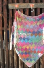 Triangle Entrelac Shawls by Diane Conroy