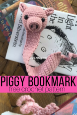 Heart Hook Home - Ashlea Konecny - Pig Bookmark - Free