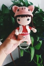 Bai Yang Handmade - Chinese Zodiac Doll Pig - Chinese