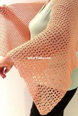 Peach A Summer Shawl by Mei Pu - Free