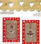 DMC BK 780 Angel & Snowman Cards