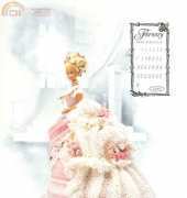 Annies Calendar Bed Doll Society - Victorian Lady Centennial -  Miss February 1993
