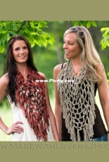 Made With Love - Jackie Moon - Fishnet Fringe Scarf