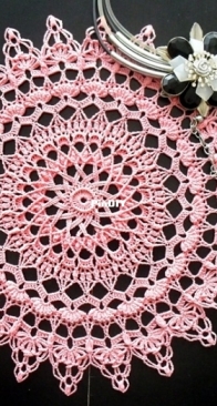 Galyna Borysova - Галина Борисова - Angelica Doily - Салфетка Angelica - Russian