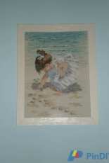 Bimba in spiaggia