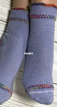 Yolki Socks by Alena Malevitch - Russian - Free