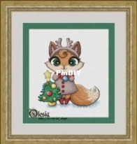 A Fox With A Christmas Tree by Olesia Gavrilova