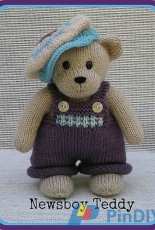 Rainebo Designs - Lorraine Pistorio - Knit Newsboy Teddy