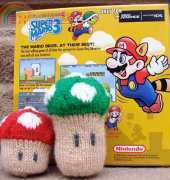 Super Mario Mushroom Knitted Toy by Emily B. Miller/ Skyline Chilly-Free