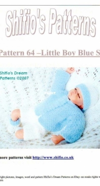 Shifios Dream Patterns - Pattern 64 - Little Boy Blue Set