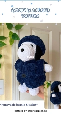 Cortes Crochets - heidi cortes - Snoopy in a Puffer