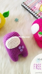 A little love everyday! - Paint It Colorful - Anitha Domacin - Among us amigurumi - Free