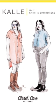 Closet Core Patterns 11 - Kalle Shirt and Shirtdress English + French (formerly Closet Case) - Size 0-20