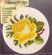 Framecraft K25 Yellow Rose coaster