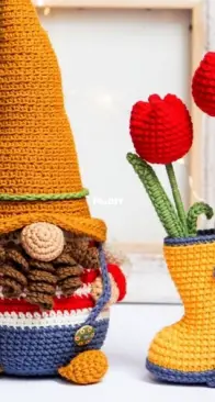 Polushka Bunny - Crochet Page - Gnomeland - CrochetGnome Toys - Maria Ermolovaa - Wellington and Tulips