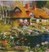 Classical Cross Stitch - Lake Landscape
