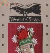Birds of a Feather BOAF - Frosty Christmas Stocking