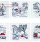 Permin of Copenhagen 14-7110/14-7111/14-7112/14-7113/14-7114/14-7115 - Red Car