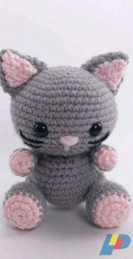 Affordable Cuteness - Theresas Crochet Shop - Theresa Grey / Kicher - Crocheted Cat
