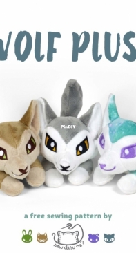 Sew Desu Ne? - Choly Knight - Wolf Plush - Free