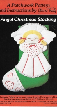 Yours Truly Inc. - NO. 3991 - Angel Christmas Stocking