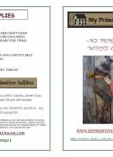 My Primitive Saltbox-PT011-My Primitive Witchy Crow