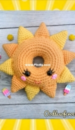 Oodles of Crochet Crafts - Rachel Zain - Doughnut Buddies - Sun