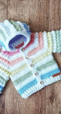Baby Crochet Designs - Donna Browne - Snowberry Hoodie
