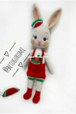 Betugurumi - Watermelon Bunny - Turkish - Free