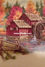 Dimension Chart Glory of Autumn completed