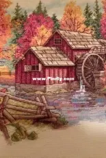 Dimension Chart Glory of Autumn completed