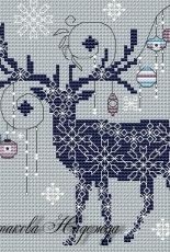 New Year Deer by Nadezhda Mashtakova / Маштакова Надежда - Free