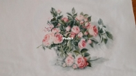 Continuation.  Bouquet of tea roses